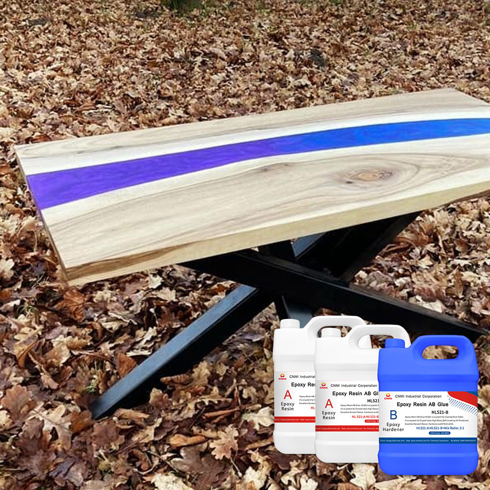  HL521 Комплект на 3 галлона River Table Эпоксидная смола Деревянная мебель Эпоксидная смола с защитой от ультрафиолета
