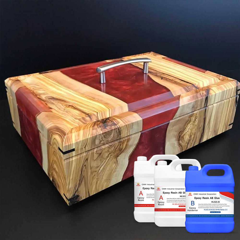 HL521 Комплект на 3 галлона River Table Эпоксидная смола Деревянная мебель Эпоксидная смола с защитой от ультрафиолета