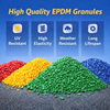 Granules de caoutchouc EPDM de haute qualit&eacute; pour les rev&ecirc;tements de sol sportifs et les surfaces de terrains de jeux