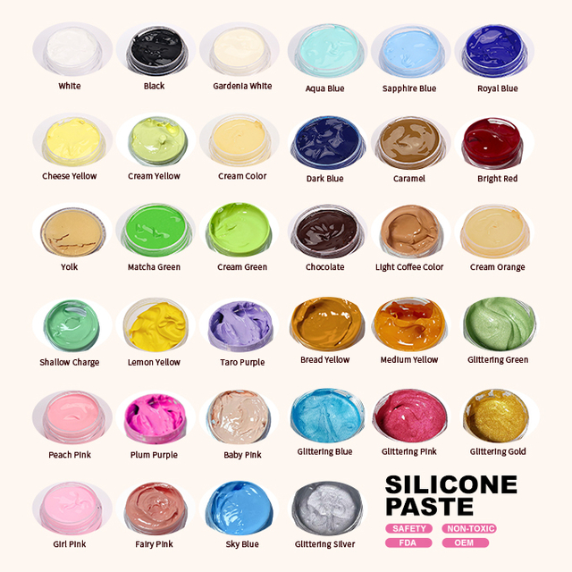  Pasta de color de silicona