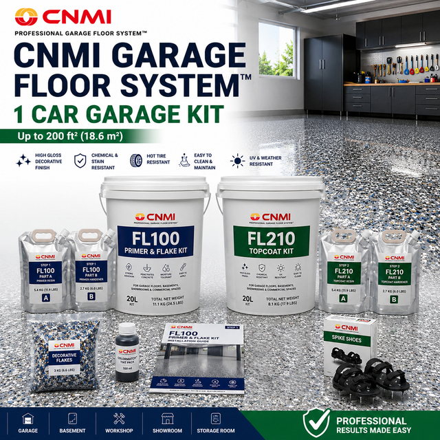 Kit de piso de escamas epoxi para garaje y vest&iacute;bulo | CNMI